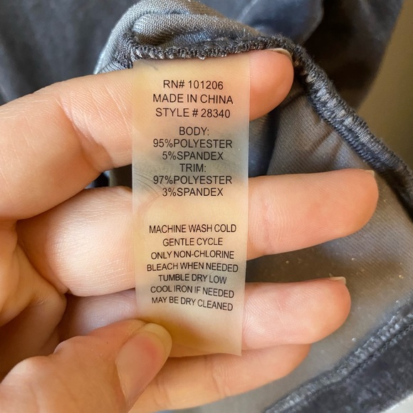 Soft Surroundings Velvety Grey Ruched Long Sleeve Top Size Small - Picture 8 of 9